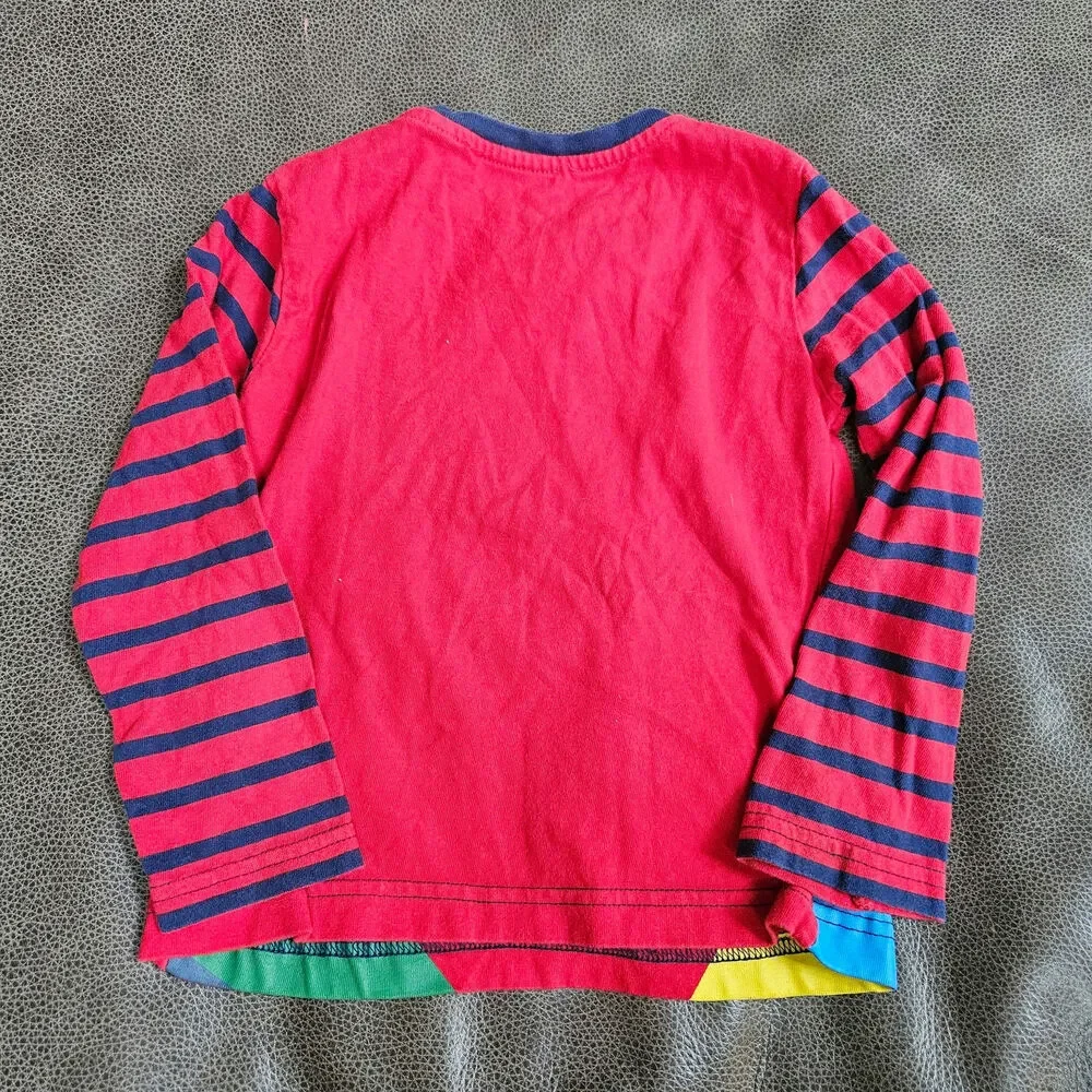 Mini Boden Boys Rocket Astronaut Dog Lift-the-Flap Long Sleeve Shirt 2-3Y